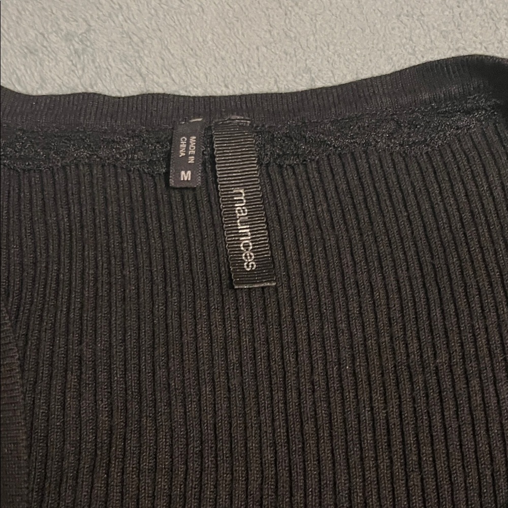 Maurices Black Cardigan Sweater - Picture 3 of 4